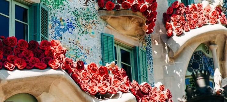 Flowers in a beautiful setting